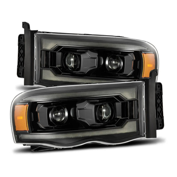 AlphaRex 02-05 Dodge Ram PRO-Series Halogen Projector Headlights Alpha-Black | Buyer's Guide
