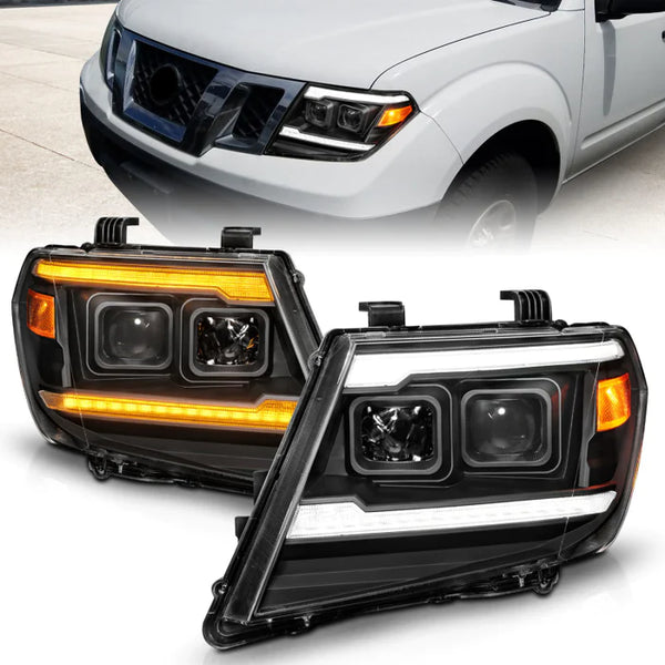 ANZO - 2009-2020 Nissan Frontier Black Projector Plank Style DRL w/ Switchback & Sequential LED DRL | Buyers Guide