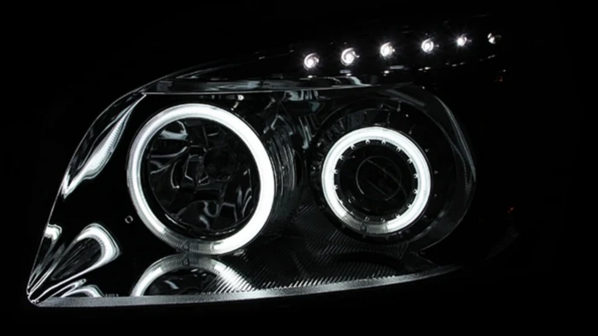 ANZO projector headlights with halo lighting
