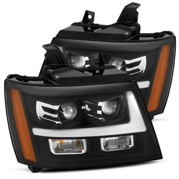 AlphaRex 07-14 Chevrolet Tahoe/Suburban/07-13 Avalanche MK II PRO-Series Halogen Projector Headlights Black | Buyer's Guide