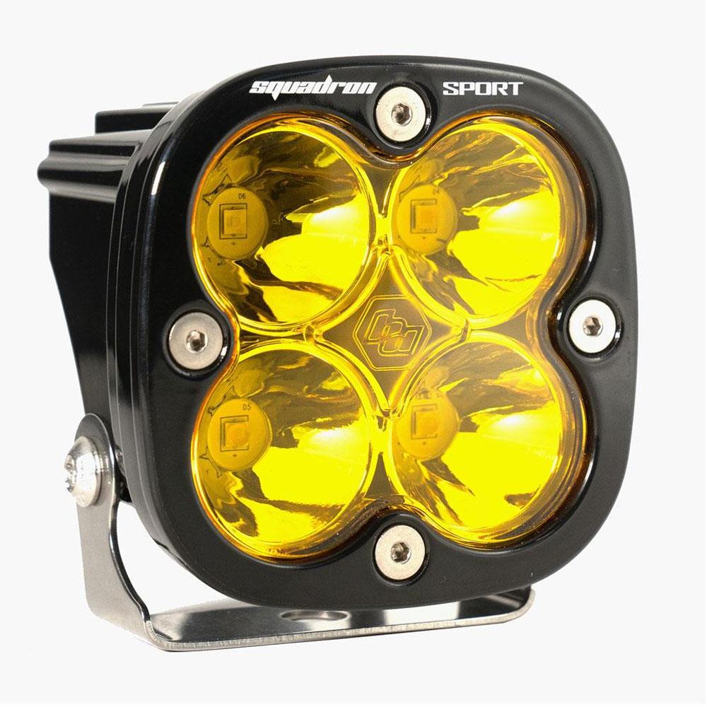 Baja Designs Squadron LED Light pod amber color lens