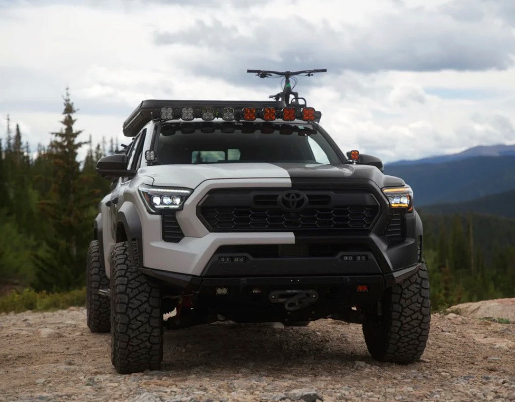 2025 Toyota 4Runner AlphaRex Nova-Series LED headlights featuring tri-projector output and amber sequential turn signals. Best prices at OffRoadUSA.