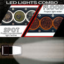 ExtremeLED 50" X6 Amber/White 270W Combo Beam LED Light Bar & Harness Kit