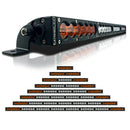 ExtremeLED X6S Slim Amber & White LED Light Bar & Harness