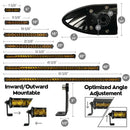 Extreme LED 40" All Amber LED Light Bar - 200W Single Row Combo Beam