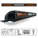 ExtremeLED 20" X6S Slim Amber/White 90W LED Light Bar & Harness
