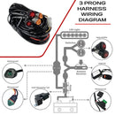 Extreme LED High Power 5" Side Shooter LED Light Pods with Amber DRL (Pair)