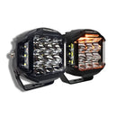 Extreme LED High Power 5" Side Shooter LED Light Pods with Amber DRL (Pair)