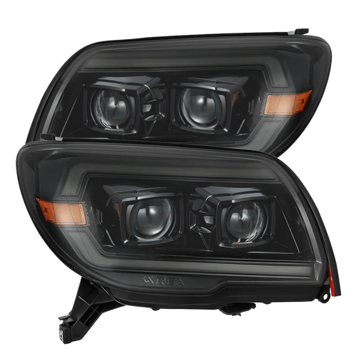 AlphaRex 03-09 Toyota 4Runner PRO-Series Halogen Projector Headlights Alpha-Black