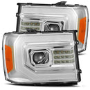 AlphaRex 07-13 GMC Sierra LUXX-Series LED Projector Headlights Chrome