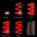 AlphaRex 07-13 GMC Sierra LUXX-Series LED Tail Lights Black Red