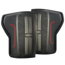 AlphaRex 07-13 Toyota Tundra TOPO ETCH NOVA-Series LED Tail Lights Black Smoke