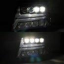 AlphaRex 07-14 Chevrolet Tahoe/Suburban/07-13 Avalanche NOVA-Series LED Projector Headlights Jet Black