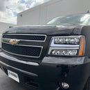 AlphaRex 07-14 Chevrolet Tahoe/Suburban/07-13 Avalanche NOVA-Series LED Projector Headlights Jet Black