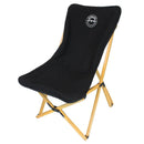 Kick It Wooden Camp Chair - Collapsible Wood Base & Storage Bag