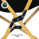 Kick It Wooden Camp Chair - Collapsible Wood Base & Storage Bag