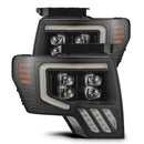 AlphaRex 09-14 Ford F150 MKII NOVA-Series LED Projector Headlights Black