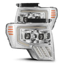 AlphaRex 09-14 Ford F150 MKII PRO-Series Halogen Projector Headlights Chrome