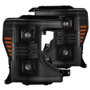 AlphaRex 20-22 Ford Super Duty LUXX-Series LED Projector Headlights Alpha Black