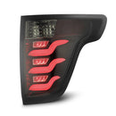 AlphaRex 11-15 Ford Explorer PRO-Series LED Tail Lights Jet Black