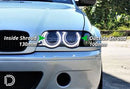 Diode Dynamics HD LED Halo Kit Lights LED 100mm/130mm - Red Four - 2001-2006 BMW M3