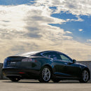 AlphaRex 12-21 Tesla Model S LUXX-Series LED Tail Lights Black Red (With Black Trunk Center Piece Replacement)