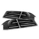 AlphaRex 12-21 Tesla Model S LUXX-Series LED Tail Lights Alpha-Black (With Black Trunk Center Piece Replacement)