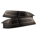 AlphaRex 12-21 Tesla Model S LUXX-Series LED Tail Lights Black Smoke (With Black Trunk Center Piece Replacement)