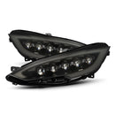 AlphaRex 12-21 Tesla Model S NOVA-Series LED Projector Headlights Alpha-Black