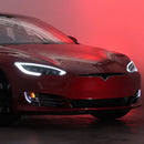 AlphaRex 12-21 Tesla Model S NOVA-Series LED Projector Headlights Black