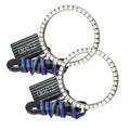 2010-2014 Ford Mustang V6 LED Surface Mount Projector Fog Halo Kit - ColorSHIFT Halos