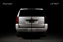 Before and after photo of Morimoto XB Tail Lights for the Chevy Suburban and Tahoe.
