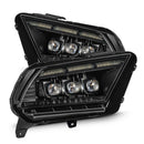 AlphaRex 13-14 Ford Mustang MK II NOVA-Series LED Projector Headlights Alpha-Black