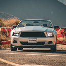 AlphaRex 13-14 Ford Mustang MK II NOVA-Series LED Projector Headlights Black