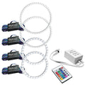 2008-2013 BMW M3 Coupe LED Headlight Halo Kit - Projector with Simple Controller.