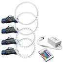 2008-2013 BMW M3 Coupe LED Headlight Halo Kit - Projector with Simple Controller.