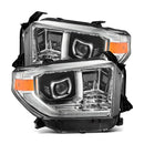 AlphaRex 14-21 Toyota Tundra MK II PRO-Series Halogen Projector Headlights Chrome