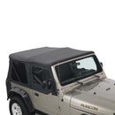 King 4WD Replacement Soft Top with Upper Doors - Black Diamond with Tinted Windows - Jeep Wrangler TJ 1997-2006