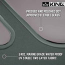 King 4WD Premium Replacement Soft Top Without Upper Doors, Black Diamond With Tinted Windows - Jeep Wrangler TJ 1997-2006