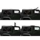 King 4WD Premium Replacement Soft Top, Black Diamond With Tinted Windows - Jeep Wrangler JK 2 Door 2007-2009