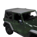 King 4WD Premium Replacement Soft Top, Black Diamond With Tinted Windows - Jeep Wrangler JK 2 Door 2007-2009