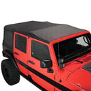 King 4WD Premium Replacement Soft Top, Black Diamond With Tinted Windows - Jeep Wrangler Unlimited JK 4 Door 2007-2009