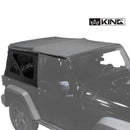 King 4WD Premium Replacement Soft Top, Black Diamond With Tinted Windows - Jeep Wrangler JK 2 Door 2010-2018