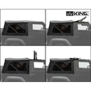 King 4WD Premium Replacement Soft Top, Black Diamond With Tinted Windows - Jeep Wrangler JK 2 Door 2010-2018