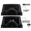 King 4WD Premium Replacement Soft Top, Black Diamond With Tinted Windows - Jeep Wrangler JK 2 Door 2010-2018
