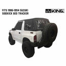 King 4WD Premium Replacement Soft Top, Black Diamond With Tinted Windows - 1986-1994 Suzuki Sidekick GEO Tracker