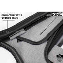 King 4WD Premium Upper Door Skins Black Diamond Passenger & Driver Side - Jeep Wrangler TJ 1997-2006
