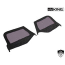 King 4WD Premium Upper Door Skins Black Diamond Passenger & Driver Side Jeep Wrangler TJ 1997-2006