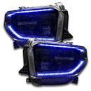 Toyota Tundra headlights with blue DRLs