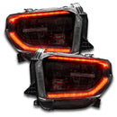 Toyota Tundra headlights with red DRLs